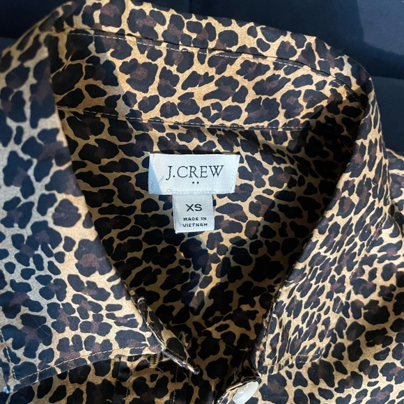 J. Crew Leopard Print Button-Down Shirt - Picture 3 of 4